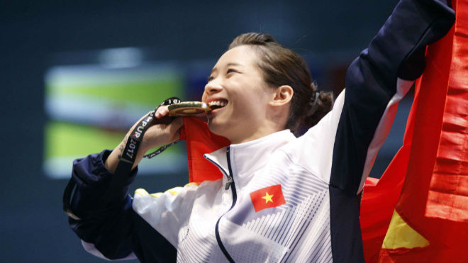 Vẻ đẹp 'thiên thần' của hot girl vàng Wushu Dương Thúy Vi Ảnh 2