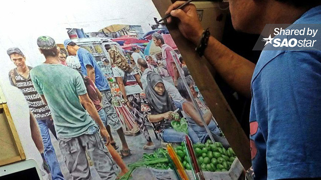 Những bức vẽ bằng… bút bi khiến người xem phải sửng sốt Ảnh 2