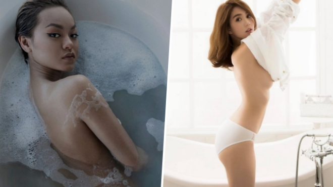Mỹ nhân Việt chụp ảnh bán nude: Nghệ thuật hay khoe thân phản cảm? Ảnh 2