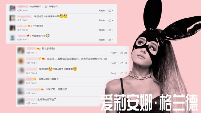 Fan Trung Quốc 'khóc thét' khi hay tin Ariana Grande hủy tour diễn tại Việt Nam Ảnh 2
