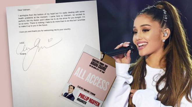 Thay vì viết tay, Ariana Grande ‘ký’ tâm thư xin lỗi fan vì ‘bùng show’ ngay phút chót Ảnh 2