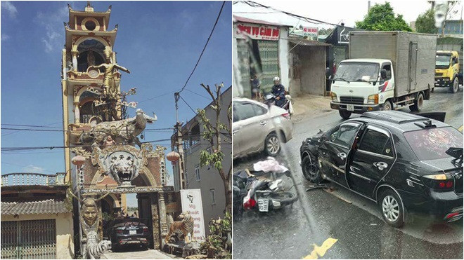 Chủ căn biệt thự 'kì quái' ở Hưng Yên gặp tai nạn với chính chiếc xe phong thủy của mình? Ảnh 2