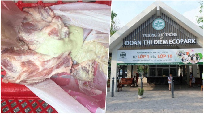 Phụ huynh kinh hãi khi chứng kiến 'ổ mủ' chảy ra từ miếng thịt lợn cung cấp vào bếp ăn trường học Ảnh 2