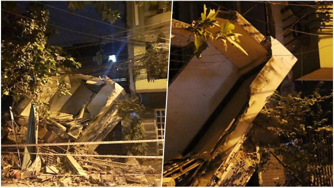 Nhà ba tầng ở Sài Gòn sập, đè nát căn bên cạnh Ảnh 2