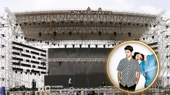 Zoom cận cảnh sân khấu 'nóng hừng hực' tour thế giới The Chainsmokers tại TP HCM Ảnh 2