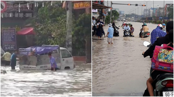 Đồng Nai: Mưa khủng khiếp khiến hàng trăm nhà dân ngập nặng, trường học đóng cửa Ảnh 2
