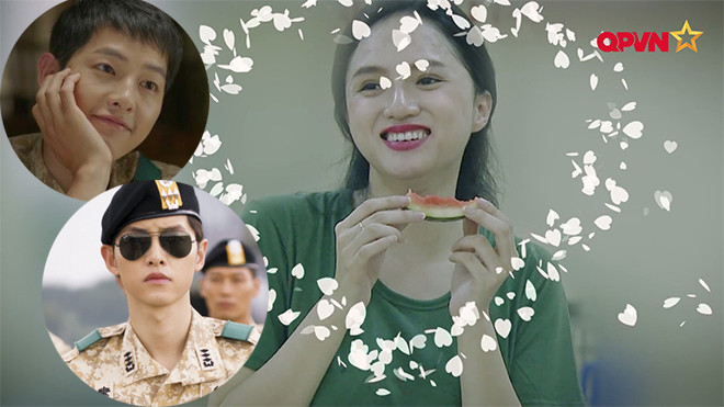 Mải mơ về 'đại úy Yoo' của Hậu duệ Mặt trời, Hương Giang quên sạch bài học quân ngũ quan trọng Ảnh 2