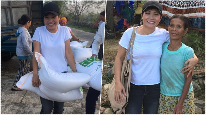 Phương Thanh vui vẻ đi từ thiện sau khi chia sẻ về người bố quá cố của bé Gà Ảnh 2