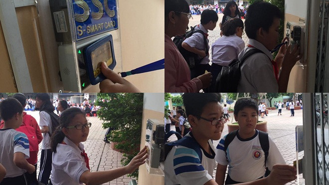 Trường THCS Trần Văn Ơn: Điểm danh bằng hình thức quẹt thẻ, thời 'sao đỏ' nay còn đâu? Ảnh 2