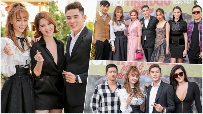 Ngọc Trinh diện áo xẻ sâu ngực gợi cảm, cùng ‘hội chị em’ đến chúc mừng ‘đôi trẻ’ Minh Trung - MLee Ảnh 2