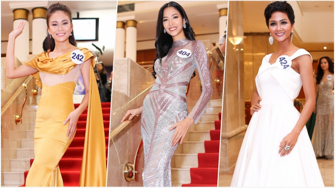 Hoàng Thùy, Mâu Thủy khoe trọn đường cong nóng bỏng, lấn át dàn thí sinh HHHV Việt Nam 2017 Ảnh 2