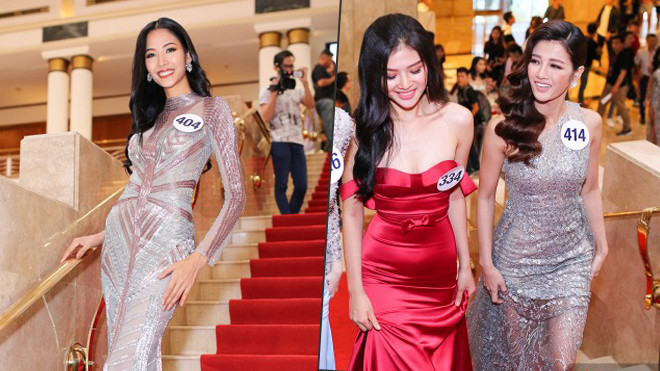 Clip: Hoàng Thùy - Mỹ Duyên - Chúng Huyền Thanh cùng dàn người đẹp HHHV Việt Nam 2017 tự tin catwalk trong ngày ra mắt truyền thông Ảnh 2