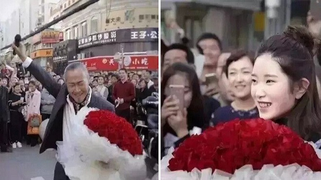 Đám đông ra sức ủng hộ, quý ông 60 tuổi cầu hôn thành công bạn gái 9X Ảnh 2