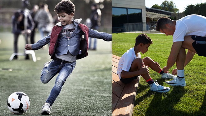 Xem cậu cả nhà Ronaldo chơi bóng 'điệu nghệ' như bố Ảnh 2