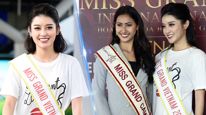 Huyền My rạng rỡ cùng dàn hoa hậu quốc tế, chính thức 'chinh chiến' tại Miss Grand International 2017 Ảnh 2