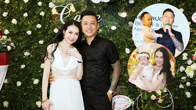 Tuấn Hưng lái siêu xe 15 tỷ đồng, đưa hai con đến chúc mừng bà xã khai trương spa Ảnh 2