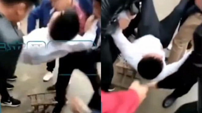 Chú rể bị đốt pháo, tung người đến bất tỉnh vì trò đùa quái đản trong đám cưới Trung Quốc Ảnh 2