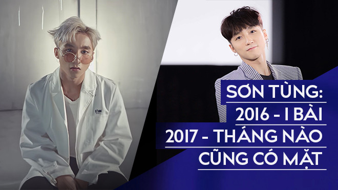 Sơn Tùng - 2016 ra đúng 1 bài không ai kêu, 2017 xuất hiện liên tục fan vẫn ‘gào thét’ Ảnh 2