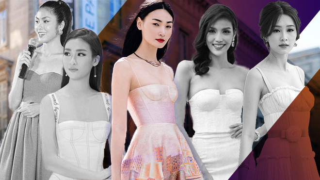 Áo ôm vòng 1 'hại' hoa hậu Việt kém sang, còn mẫu Thùy Trang đẳng cấp ngất trời! Ảnh 2