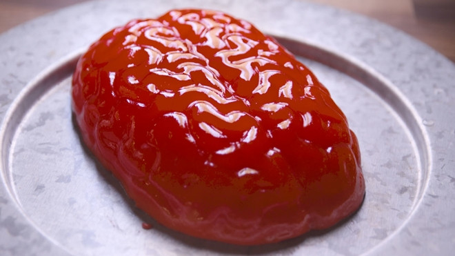 Món ngon Halloween: Cách làm thạch não béo ngậy Ảnh 2