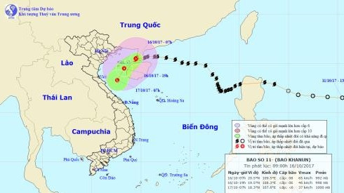 Bão số 11 sẽ suy yếu thành áp thấp nhiệt đới Ảnh 2