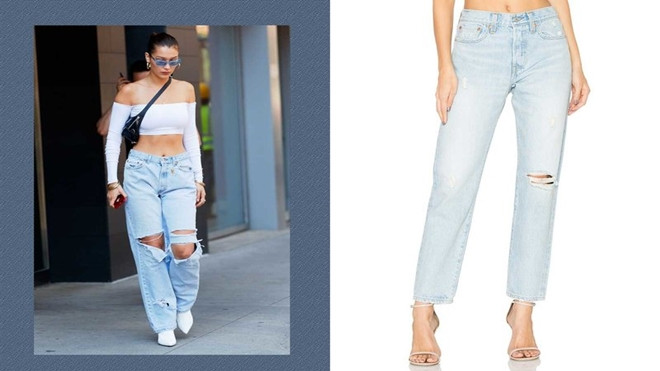 Denim: Sự lựa chọn chung của các sao khi đi du lịch Ảnh 2