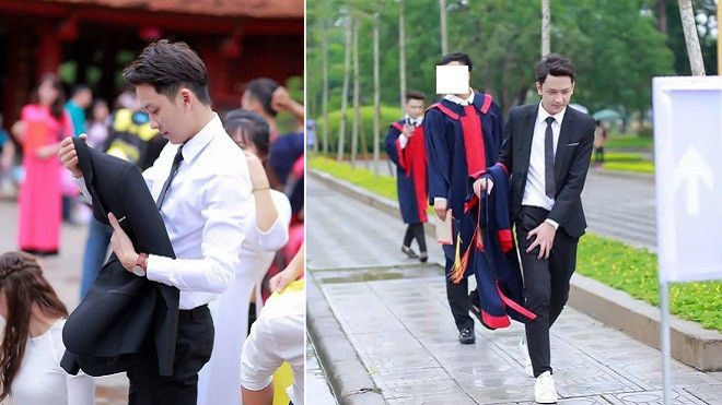 Các cô gái lại tiếp tục 'xin link' trai đẹp diện sơ mi trắng của Học viện Nông nghiệp Ảnh 2