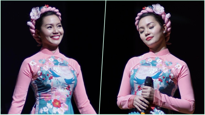 Ca sĩ Ngọc Anh duyên dáng xuất hiện trên sân khấu Hàn Quốc Ảnh 2