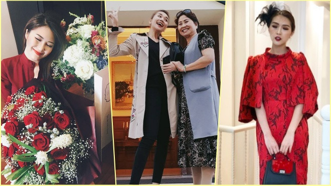 Thanh Hằng nhí nhố bên mẹ, Hương Tràm cười tít mắt khi nhận được hoa nhân ngày 20/10 Ảnh 2