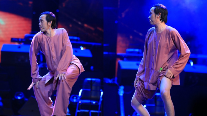 NSƯT Hoài Linh hài hước kéo cao quần khoe đôi chân thon Ảnh 2