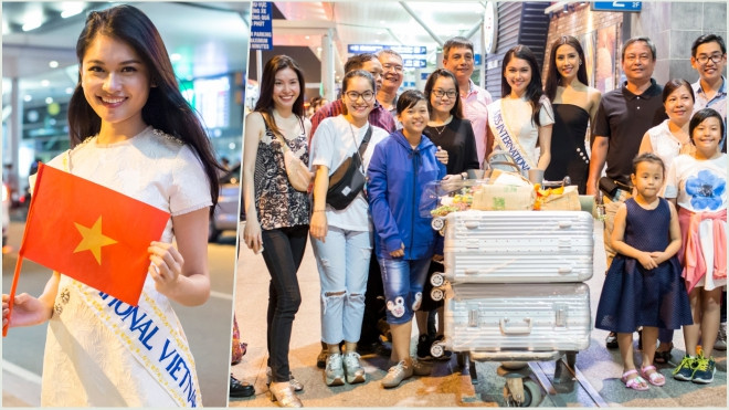 Á hậu Thùy Dung hạnh phúc bên gia đình trước giờ lên đường tham dự Miss International 2017 Ảnh 2