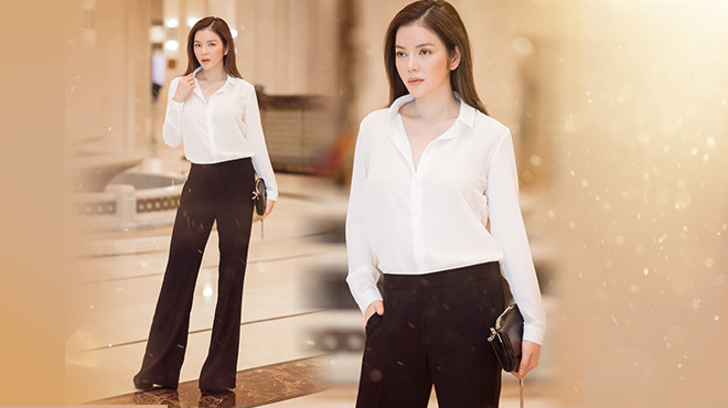 Chỉ với sơmi trắng, quần tây đen, Lý Nhã Kỳ vẫn quyến rũ không ai cưỡng nổi Ảnh 2