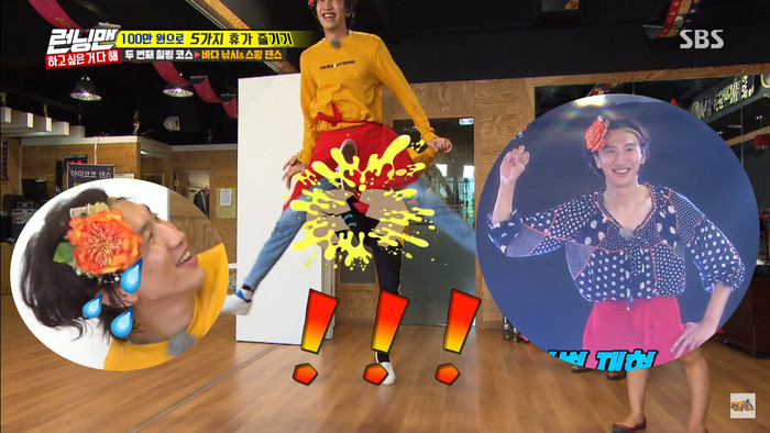 Kwang Soo khóc hết nước mắt khi đã giả gái mà còn bị đá vào chỗ hiểm Ảnh 2