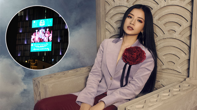 Trước show debut, Chi Pu được fan mua biển quảng cáo tặng ở nơi 'đắt đỏ' nhất Sài Gòn Ảnh 2
