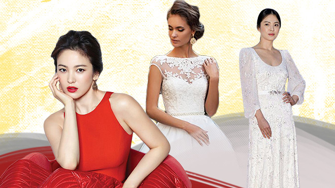 Với vóc dáng bé nhỏ, Song Hye Kyo sẽ chọn váy cưới kiểu nào để làm 'cô dâu thế kỉ'? Ảnh 2