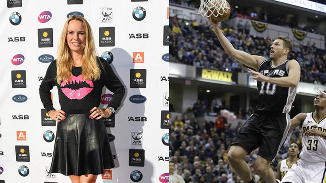 Người đẹp làng banh nỉ Wozniacki thăng hoa nhờ 'soái ca' bóng rổ Ảnh 2