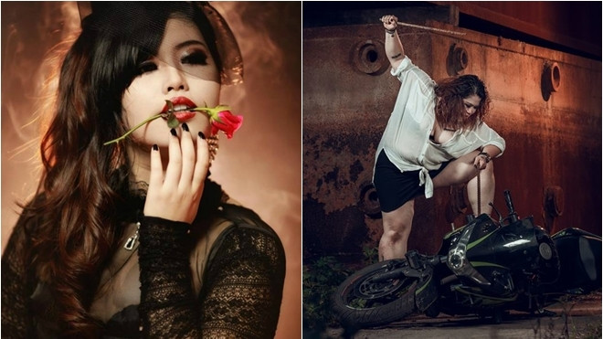 'Nữ phù thuỷ' nặng gần 100kg có tài hóa trang kinh dị được giới trẻ Hà thành săn đón mùa Halloween Ảnh 2