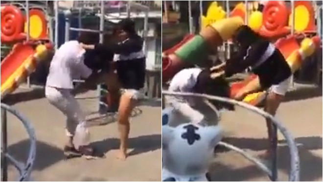 Cô gái 13 tuổi túm tóc, đạp đá liên tục vào mặt bạn gây phẫn nộ Ảnh 2