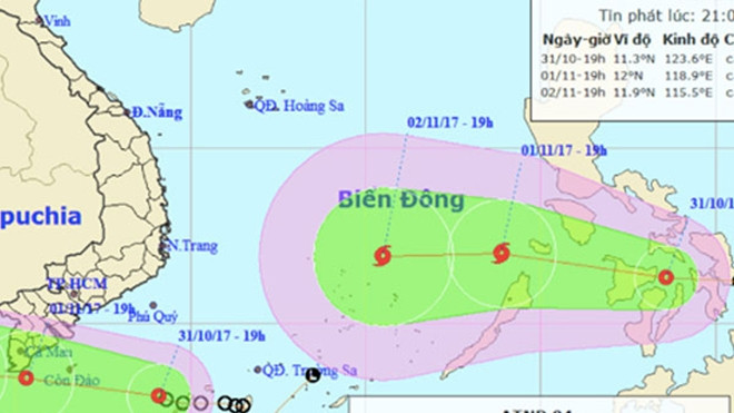 Bão nối áp thấp vào biển Đông, khả năng có vòi rồng Ảnh 2