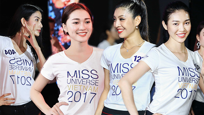 Dàn thí sinh HHHV trang điểm nhẹ nhàng đã nổi bật hơn Hoàng Thuỳ ở buổi tập luyện Ảnh 2