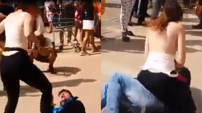 Thực hư video cô gái cởi áo, dùng ngực tấn công gã 'yêu râu xanh' giữa đường phố Brazil Ảnh 2