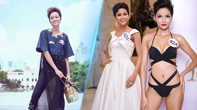 H'Hen Niê - Cô gái Ê-đê quê mùa 'lột xác' gợi cảm trở thành đối thủ của Hoàng Thuỳ Ảnh 2