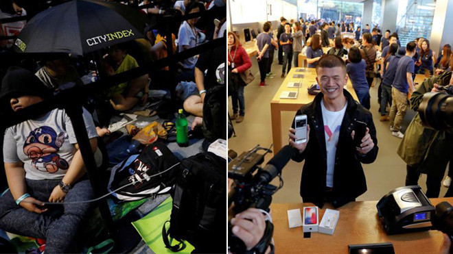 Iphone X vừa ra lò, người từ khắp nơi vạ vật, ngủ ngoài đường xếp hàng dài chờ mua Ảnh 2