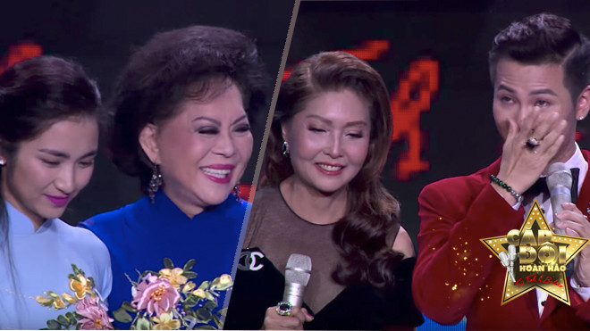 Cặp đôi hoàn hảo tập 5: Mai Tiến Dũng xúc động bật khóc, Hoà Minzy khép nép khi hát bên cạnh các danh ca Ảnh 2