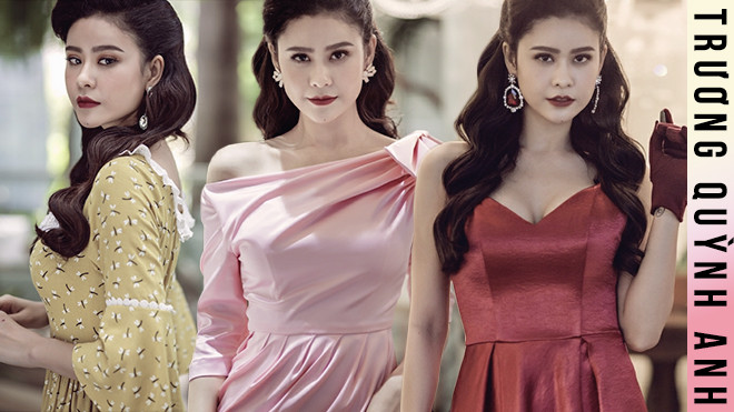 Phong cách cổ điển trở lại, Trương Quỳnh Anh tức tốc diện đầm dài hóa quý cô thanh lịch Ảnh 2