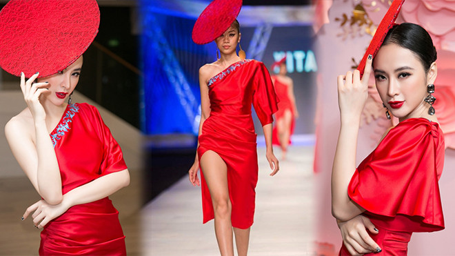 Angela Phương Trinh nhanh nhạy ứng dụng ngay mẫu đầm hot nhất sàn diễn Tuần lễ Thời trang Ảnh 2