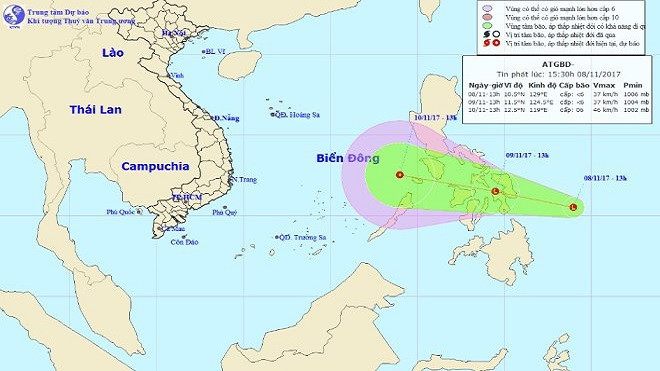 Lại xuất hiện vùng áp thấp mới gần biển Đông Ảnh 2
