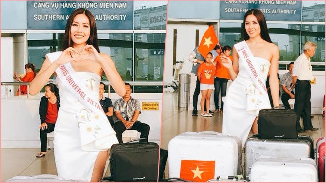 Nguyễn Thị Loan rạng rỡ lên đường 'chinh chiến' tại Miss Universe 2017 Ảnh 2