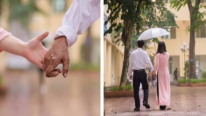 Câu chuyện cảm động về bức ảnh kỷ yếu đặc biệt cha và con gái trong ngày mưa Ảnh 2