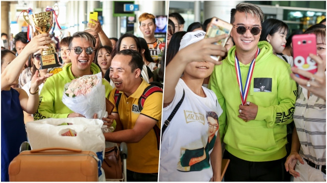 Fan 'chơi lớn' tặng cúp và huy chương mừng Đàm Vĩnh Hưng về nước Ảnh 2